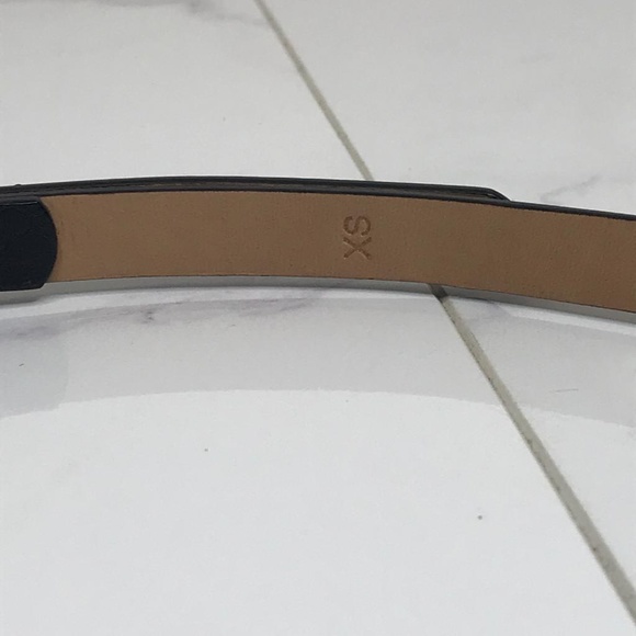 J.Crew Mixed Leather Rivet Tan & Black Thin Belt - Picture 6 of 8